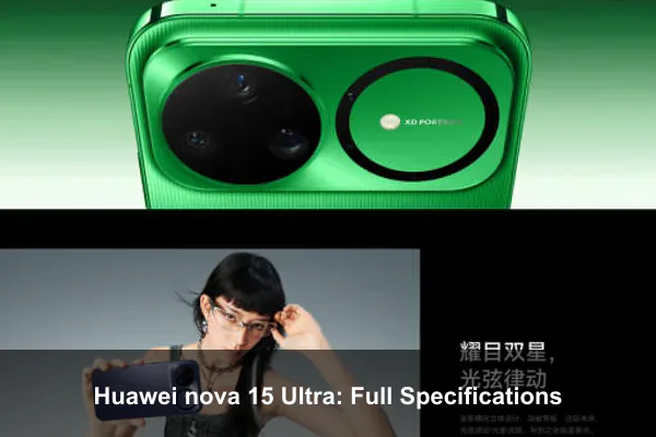 Huawei nova 15 Ultra: Full Specifications