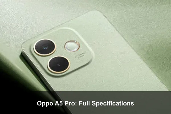 Oppo A5 Pro: Full Specifications