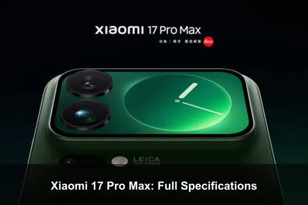 Xiaomi 17 Pro Max: Full Specifications